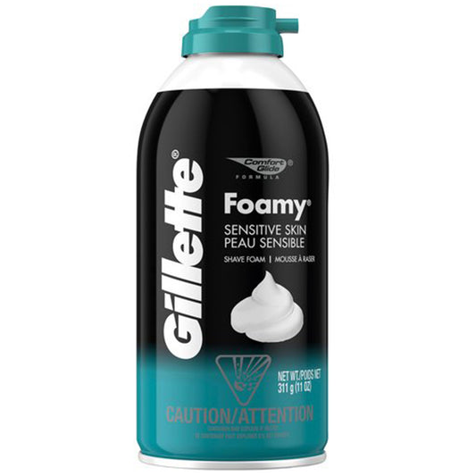 GILLETTE SHAVING FOAM 11 OZ SENSITIVE