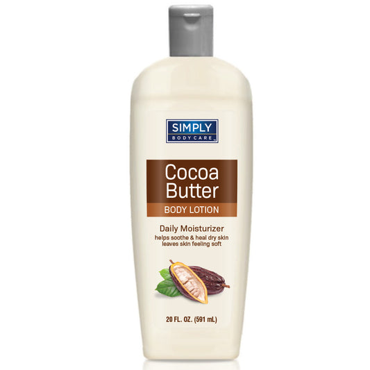 SIMPLY BODYCARE BODY LOTION 20 OZ COCOA BUTTER