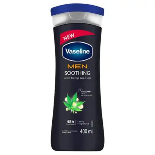VASELINE BODY LOTION 400 ML MEN SOOTHING HELM SEED OIL