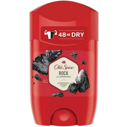 OLD SPICE DEO STICK 1.7 OZ/50 ML ROCK WITH CHARCOAL