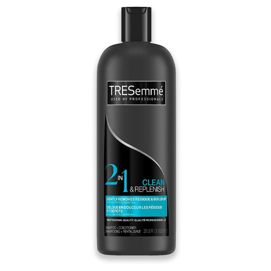 TRESEMME SHAMPOO 2 IN 1 28 OZ / 828 ML CLEAN & REPLENISH