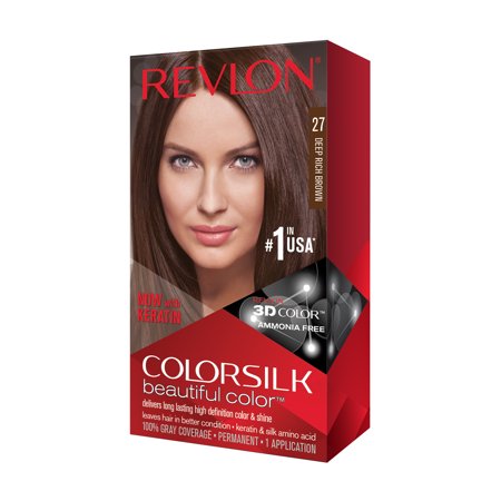 COLOR SILK HAIR COLOR 1 PK #27 DEEP RICH BRWN
