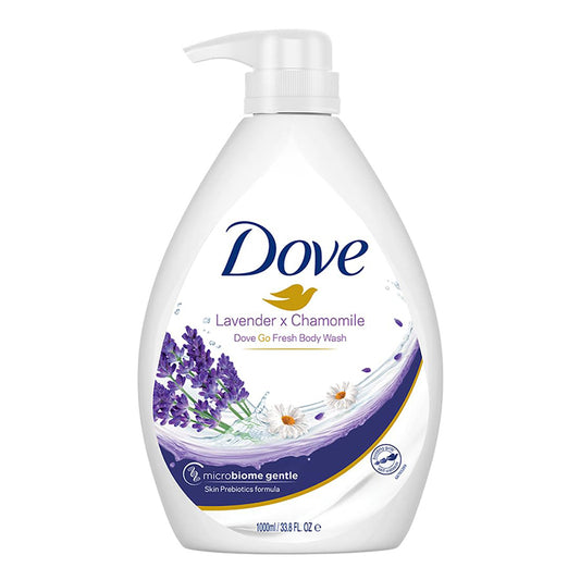 DOVE BODY WASH 33.8 OZ / 1 L LAVENDER & CHAMOMILE WITH PUMP