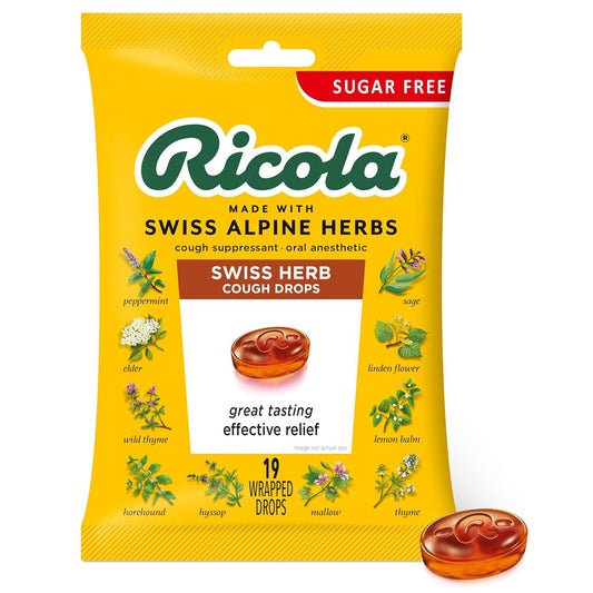 RICOLA COUGH DROPS 19 CT BAG ORIGINAL HERB