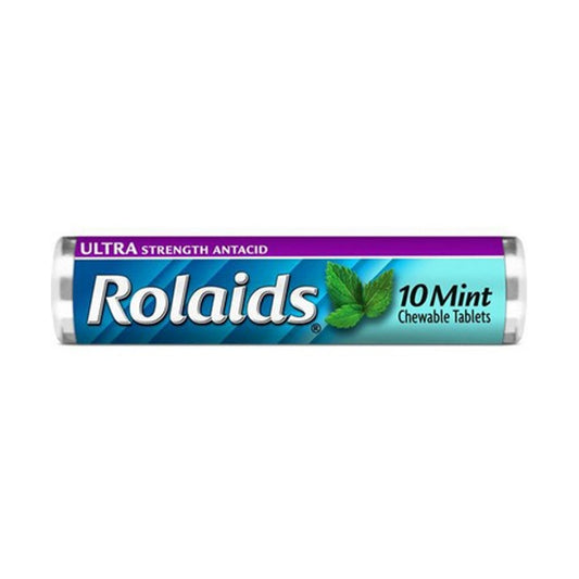 ROLAIDS ANTACID 10 CT ULTRA STRENGTH MINT TRAY