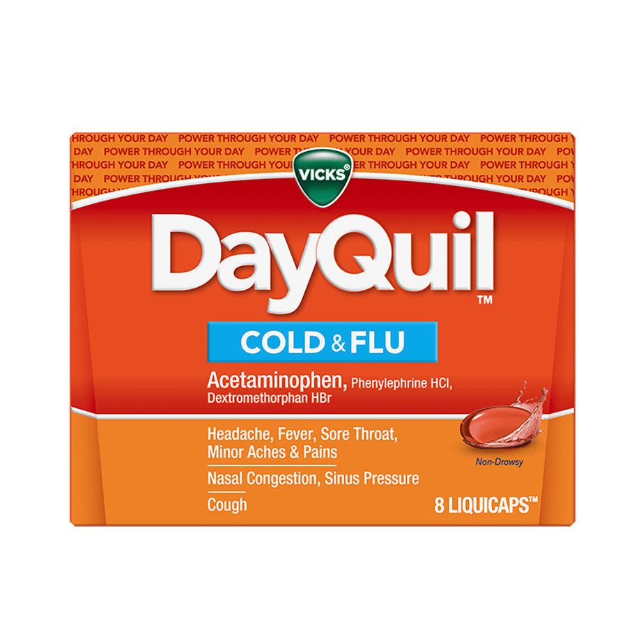 DAYQUIL COLD & FLU 8 CT CAPLETS