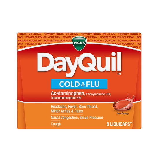 DAYQUIL COLD & FLU 8 CT CAPLETS
