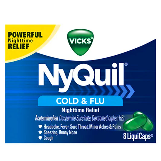 NYQUIL COLD & FLU 8 CT CAPLETS