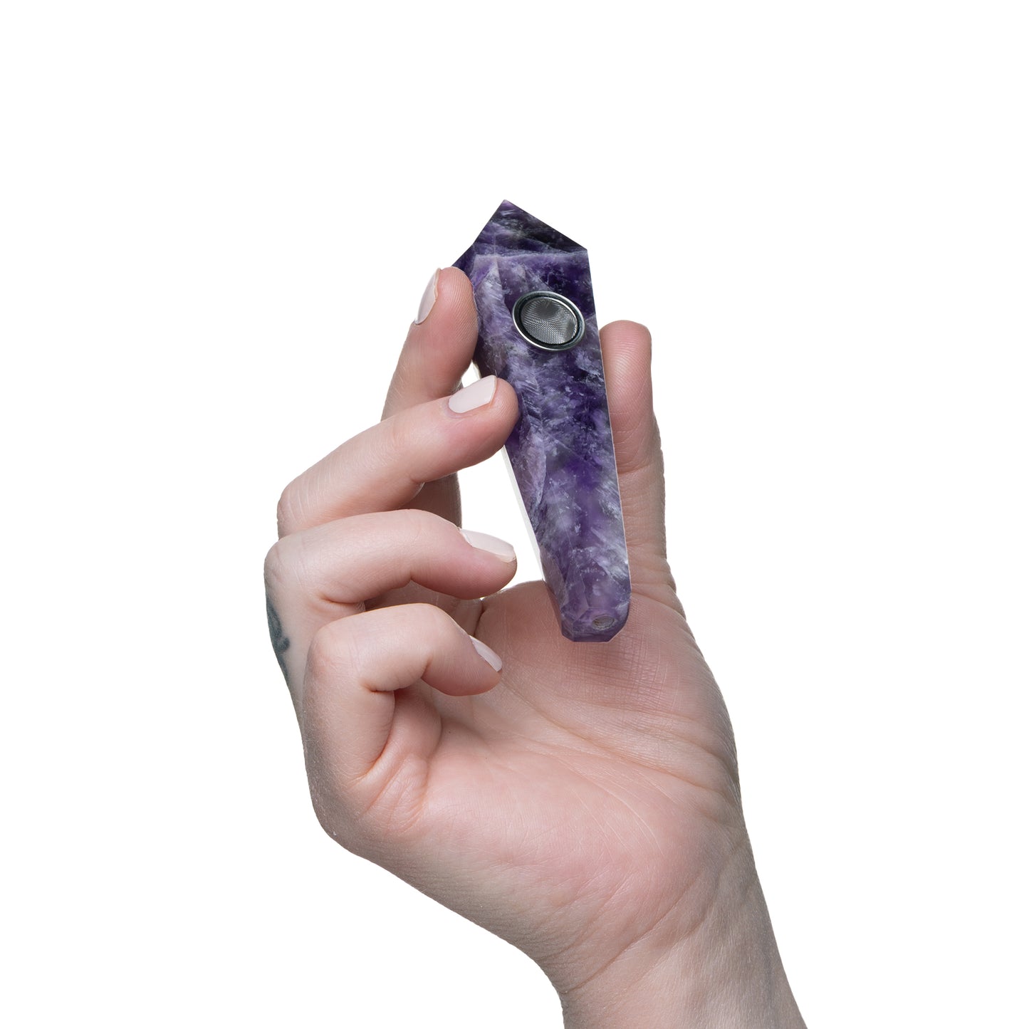 Astral Project Gemstone Pipes Hand Pipe Amethyst