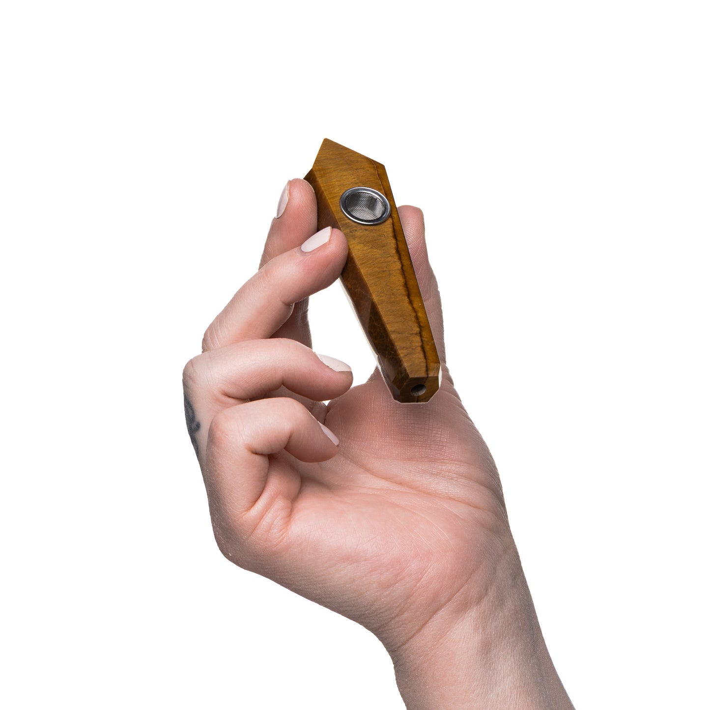 Astral Project Gemstone Pipes Hand Pipe Tiger's Eye