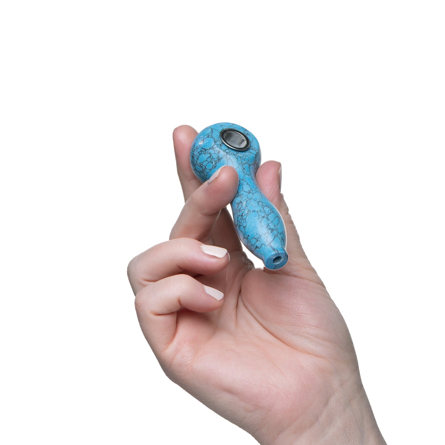 Astral Project Gemstone Spoon Pipes  Hand Pipe Blue Turquoise