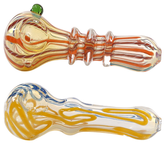 Unbranded Hand Pipe Glass Assorted 4.0"