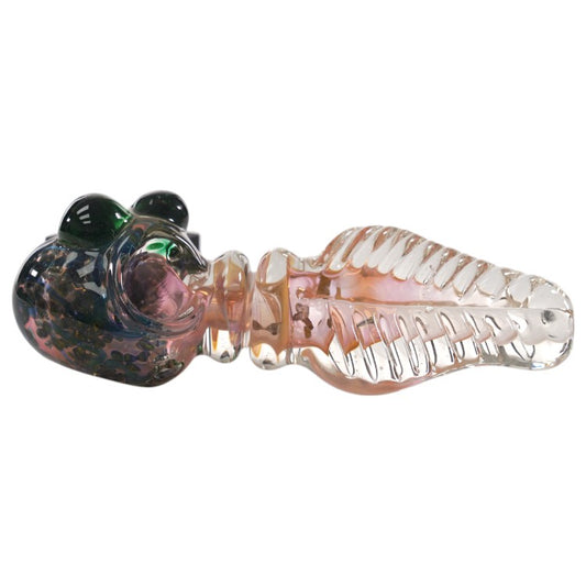 Unbranded Hand Pipe Glass Leaf 5.0"