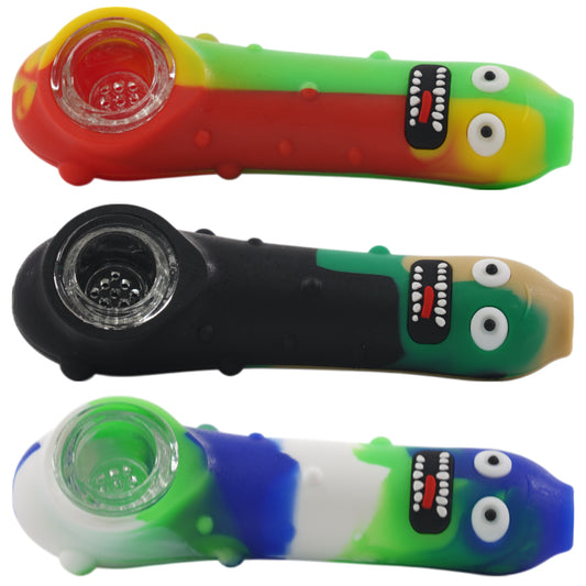 Unbranded Silicone Hand Pipe Pickle 4.0"