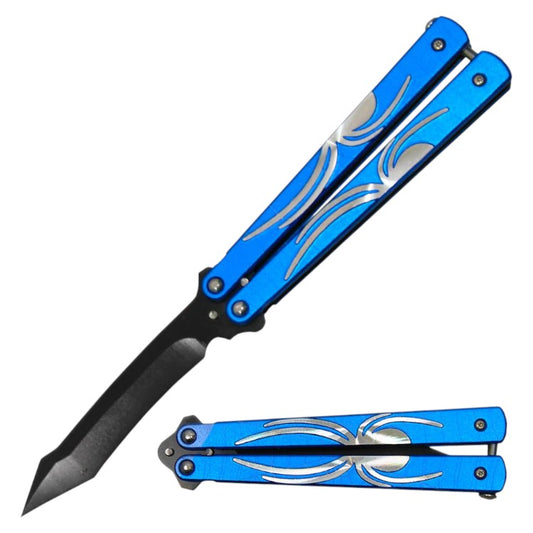 4.5" Spider Design Handle 4" Blade Folding Knife (NO SHARP BLADE)