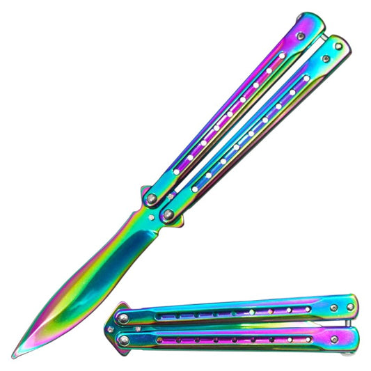 5" Metal Handle 4" Blade Folding Knife (NO SHARP BLADE)