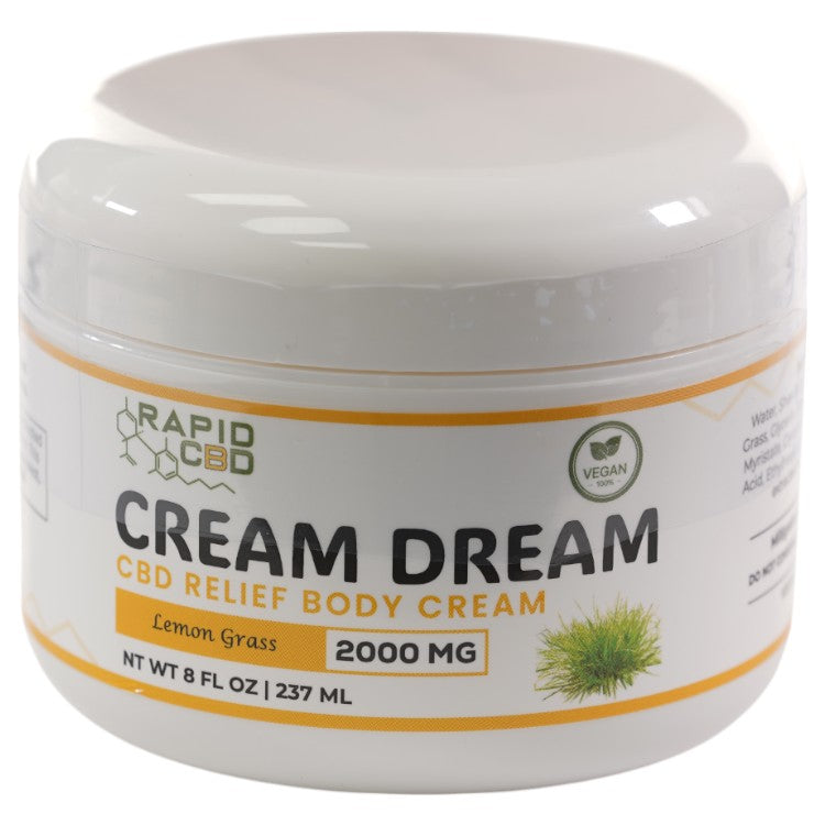 Rapid CBD Cream Dream Body 2000mg (8oz/237ML)