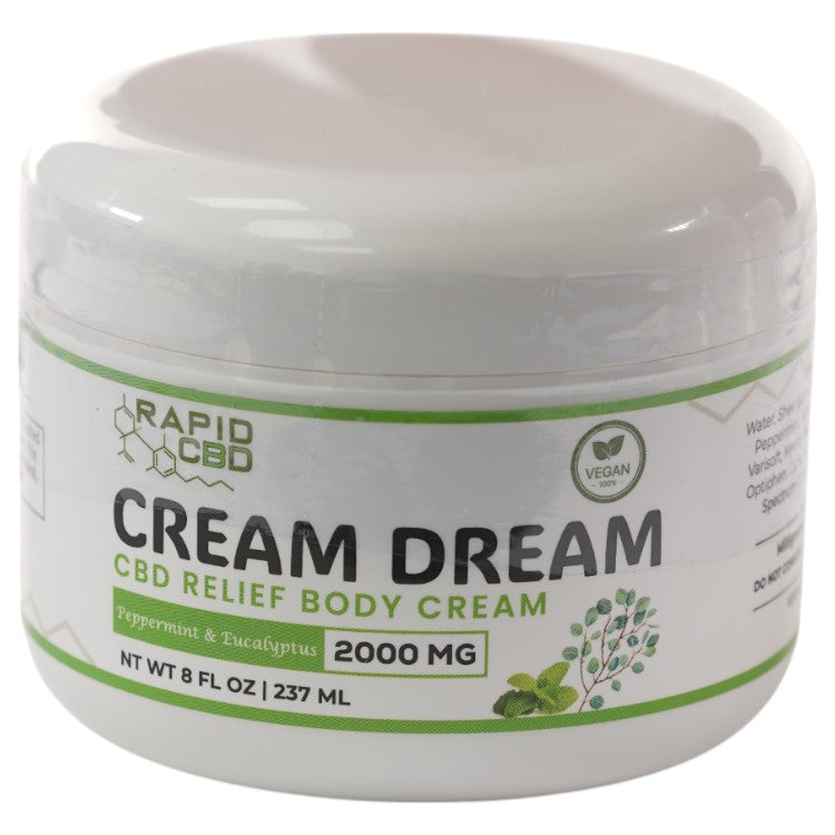 Rapid CBD Cream Dream Body 2000mg (8oz/237ML)
