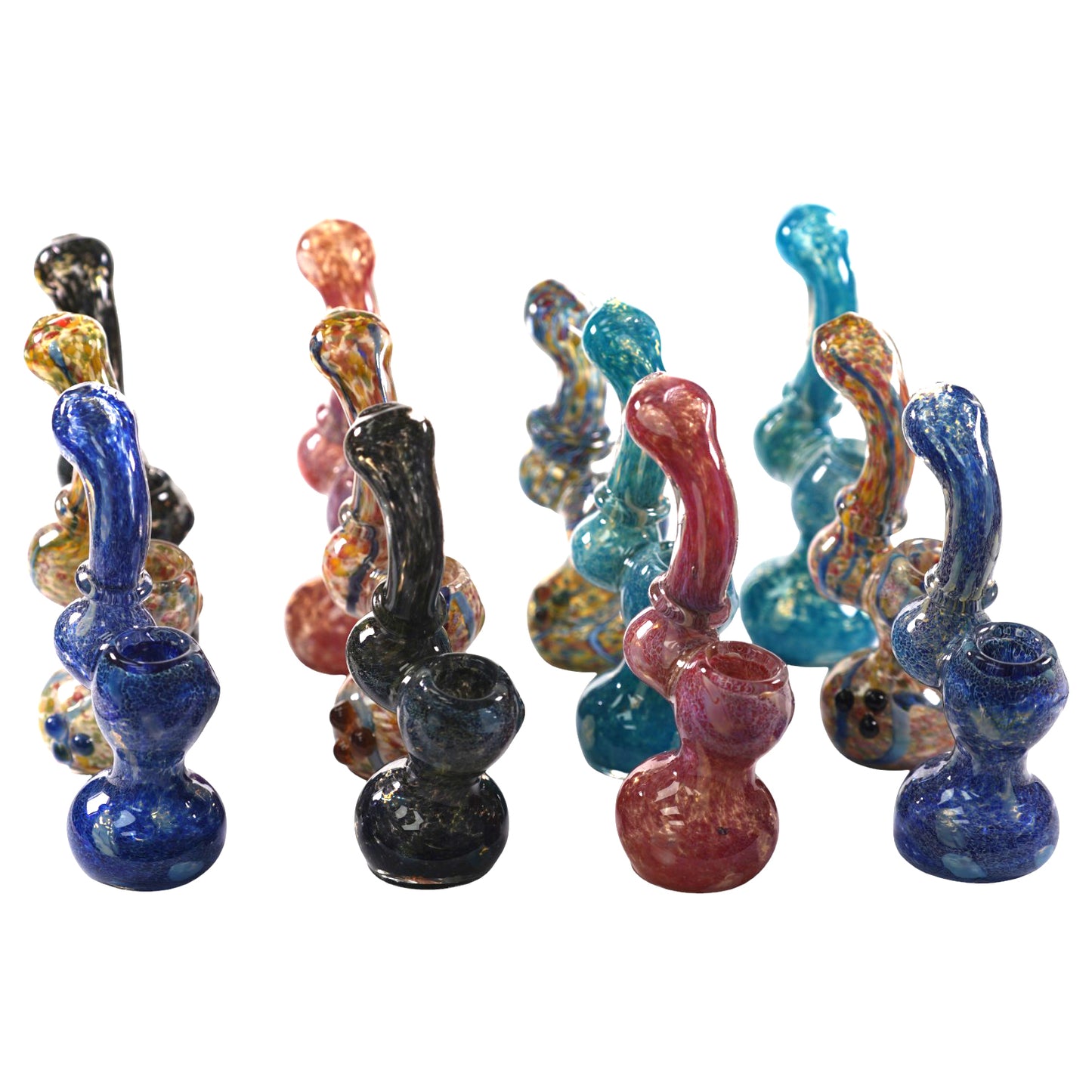 Hand Pipe Deal - AB18 - (Pack of 12) BUNDLE 5"-5.5" MEDDIUM BUBBLER
