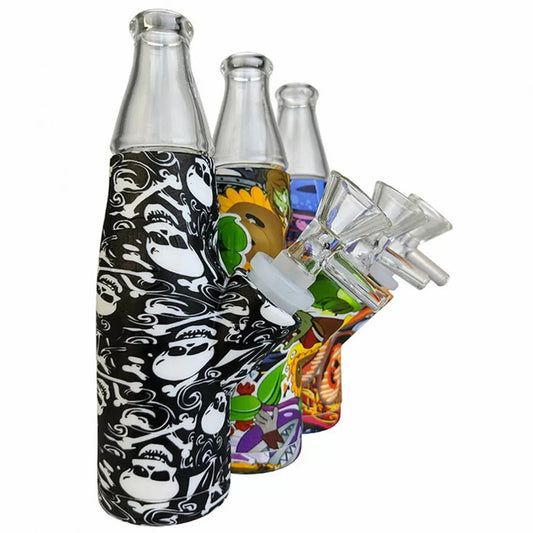 Assorted Silicone Body (SWP478-D)  Soda Bottle Water Pipe FTWAT0302