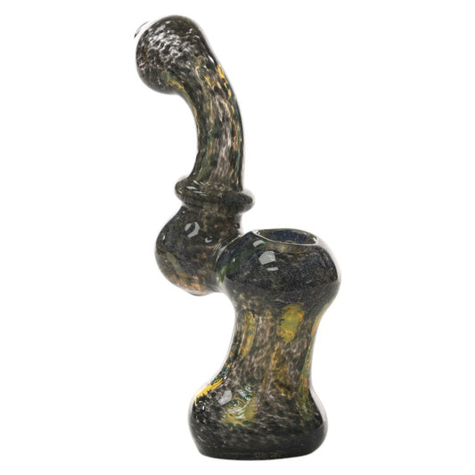6'' Gold Fumed Air Trap Frit Bubbler Hand Pipe (GWHAN0822)