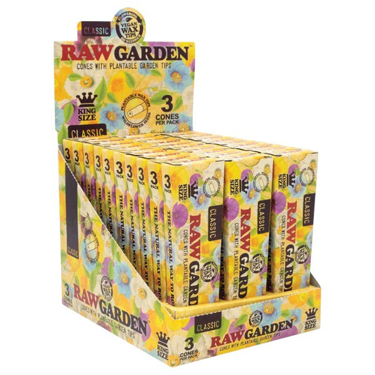 RAW Garden Cones King Size 3/30ct