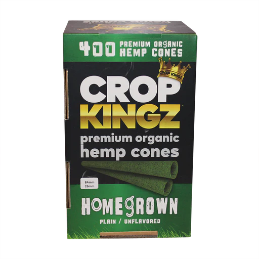 CROP KINGZ Bulk Cones Hemp 11/4 Size (84mm/26mm) 400ct