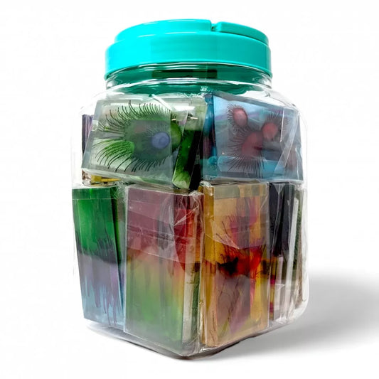 4" Assorted Design Acrylic Dug Out W/ Metal Bat (JAR25DUGAL)