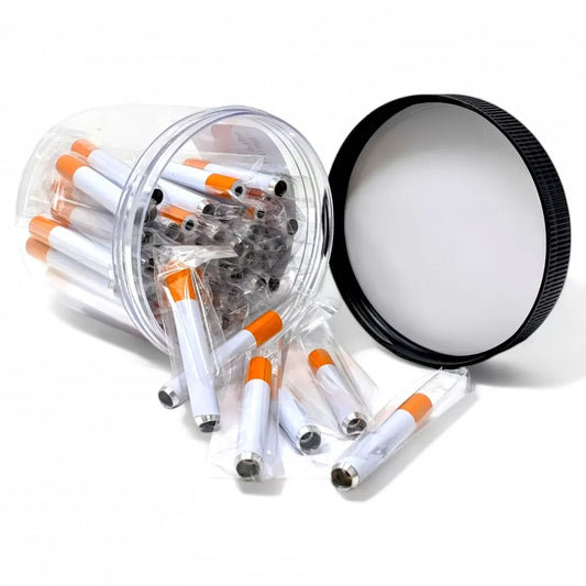 2” Compact Collection Small Regular Metal Cigarette Pipe (Pack of 50) (JAR50SMCP)