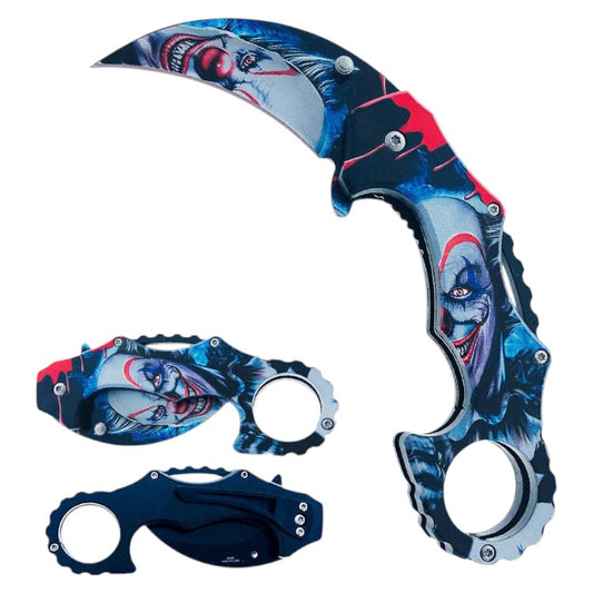 5.0" Fantasy Handle Assist-Open Karambit Folding Knife