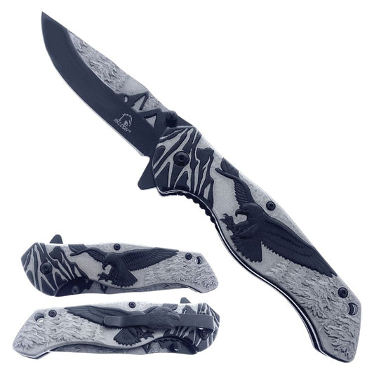 4.75" Titanium Eagle Mountain Range Assist-Open Pocket Knife