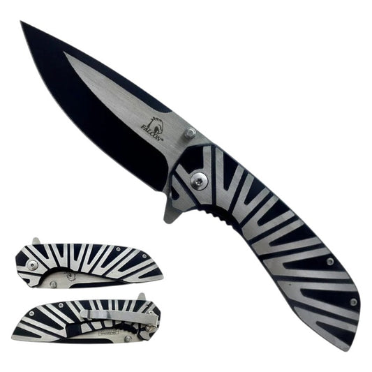 4.75" Heavy Duty Egyptian Wing Stainless Steel Folding Pocket Knife