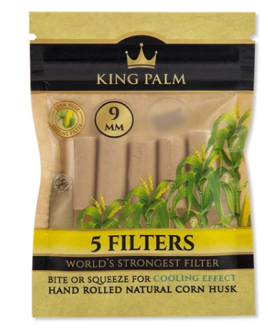 KING PALM Tips Corn Husk 9mm 5-pack 24ct