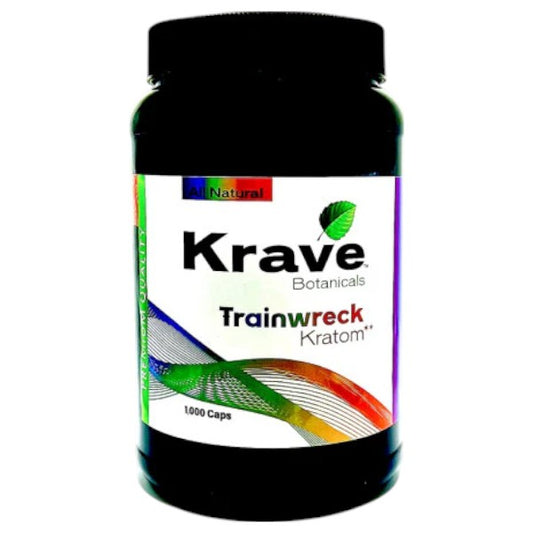 KRAVE Kratom Trainwreck Caplets 1,000/1ct