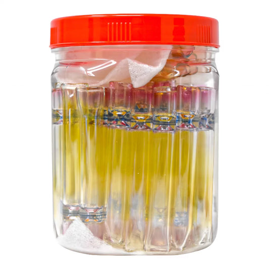 Gold Fumed Pencil One Hitter Hand Pipe (Pack of 50) (OH50JAR)