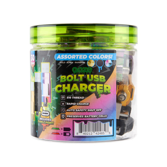 OOZE Bolt USB Charger Assorted 30ct