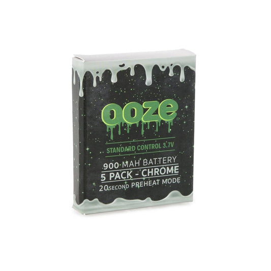 OOZE Standard Battery 900mAh 5-Pack Chrome 1ct