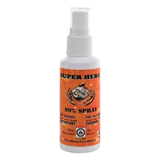 Orange Chronic Glass Cleaner Super Hero- SPRAY ISO Alcohol 2oz
