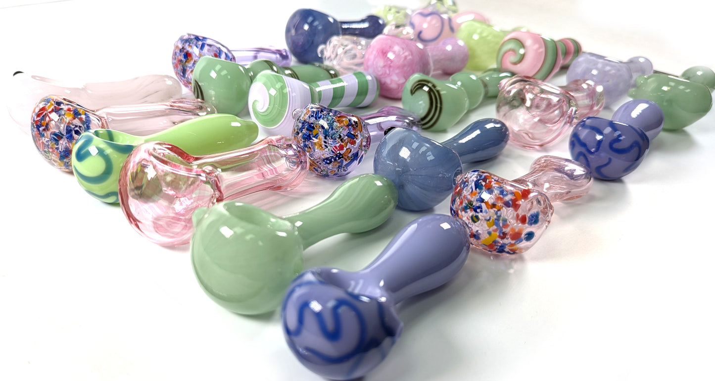 Hand Pipe Deal - AB11 - (Pack of 24) PIPE BUNDLE 3"/3.5" SLIME PINK PURPLE HIGHEND COLORFUL