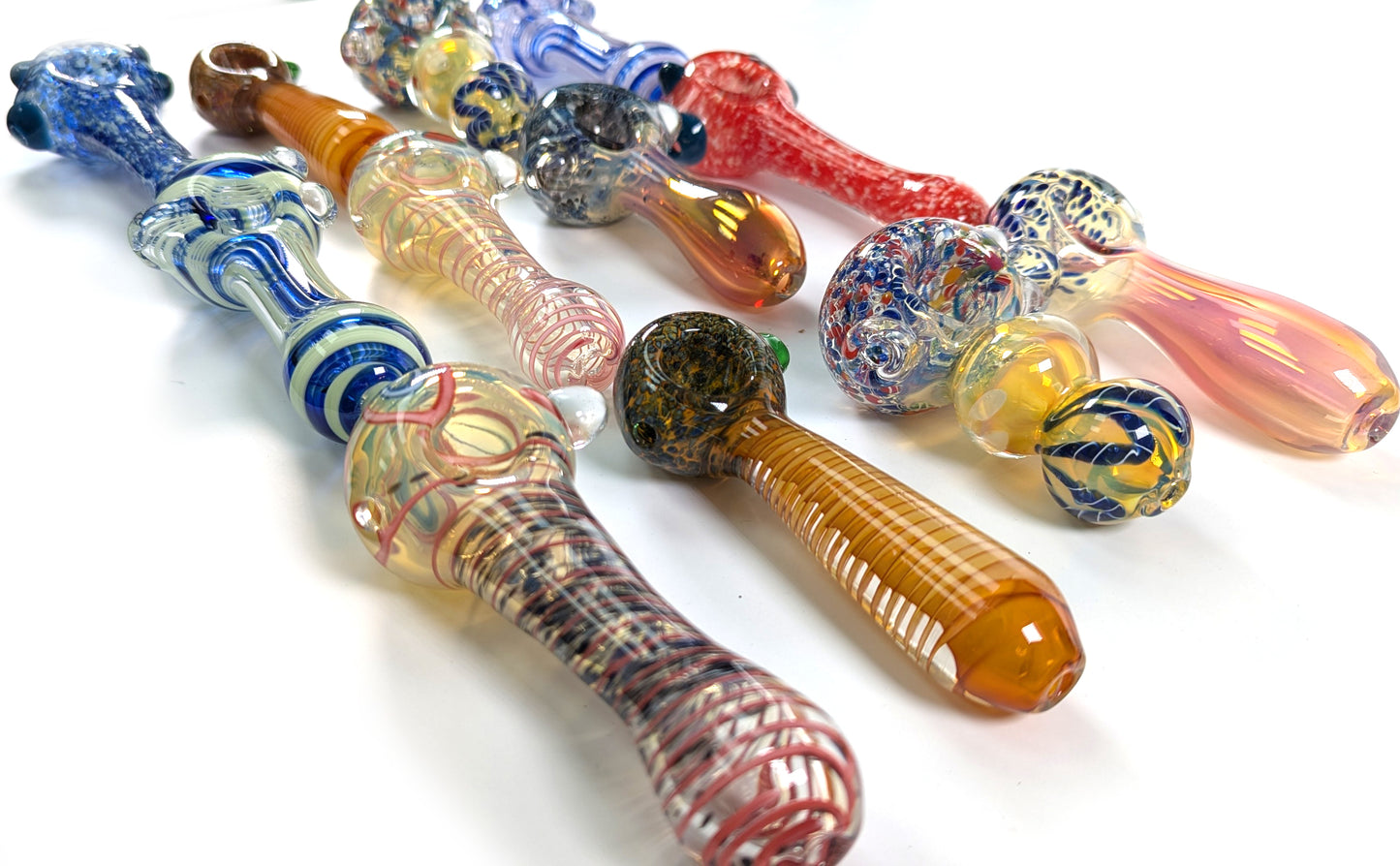 Hand Pipe Deal - AB13 - (Pack of 12) BUNDLE 4"-5" MULTICOLOR ART PIPE