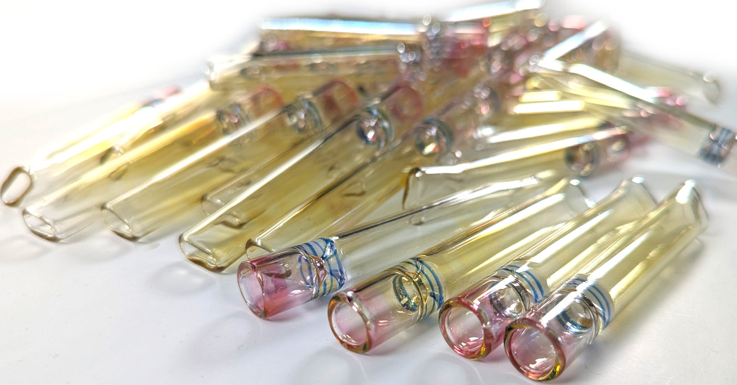 Gold Fumed Pencil One Hitter Hand Pipe (Pack of 50) (OH50JAR)