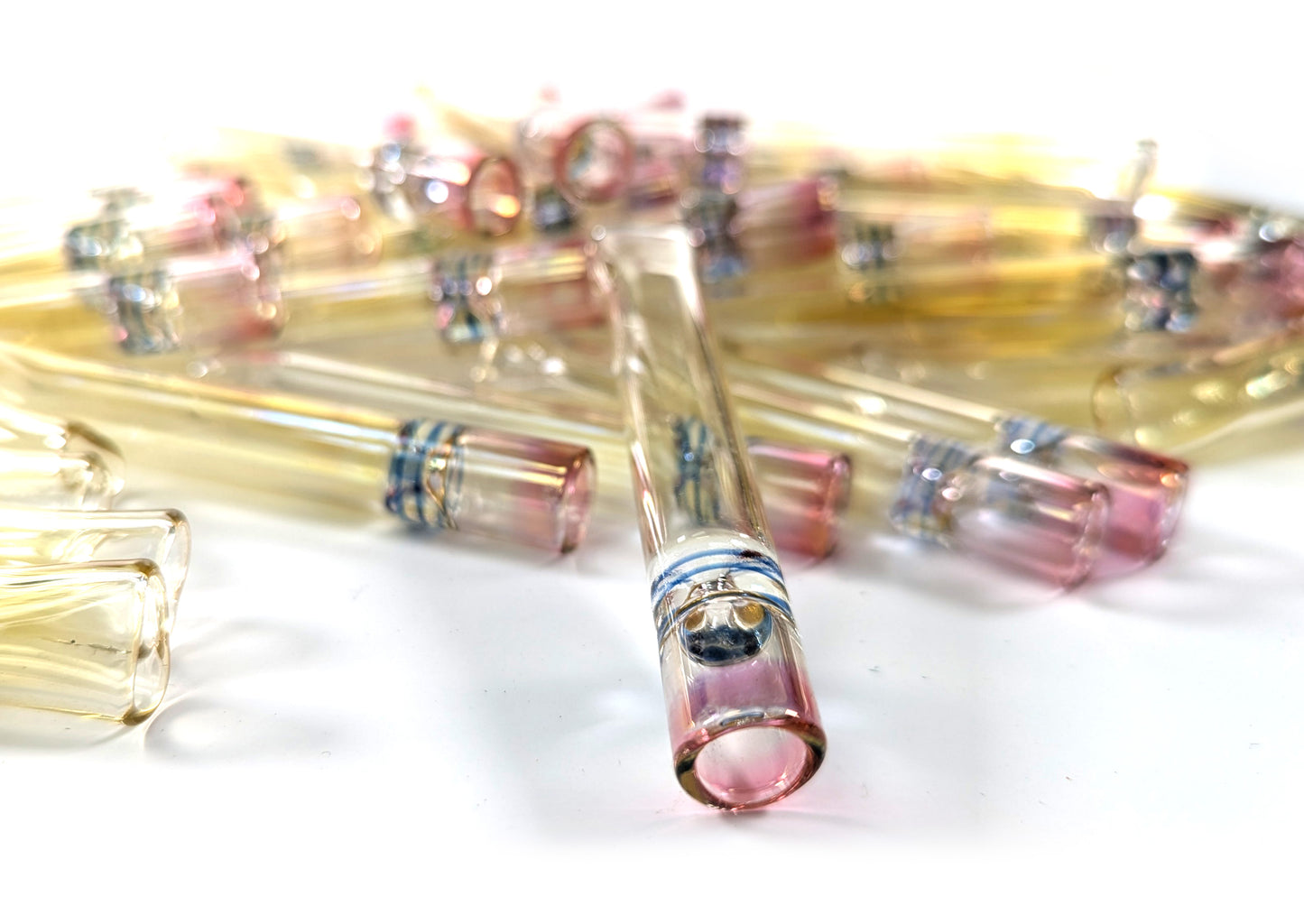 Gold Fumed Pencil One Hitter Hand Pipe (Pack of 50) (OH50JAR)