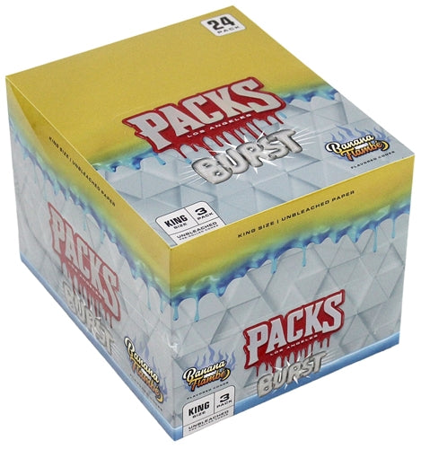 PACKS BURST Unbleached Cones King Size 3/24ct