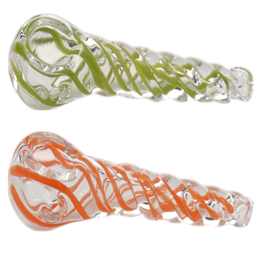 3" Twist and Blaze The Spiral Art Hand Pipe (Pack of 2) (RKD86)