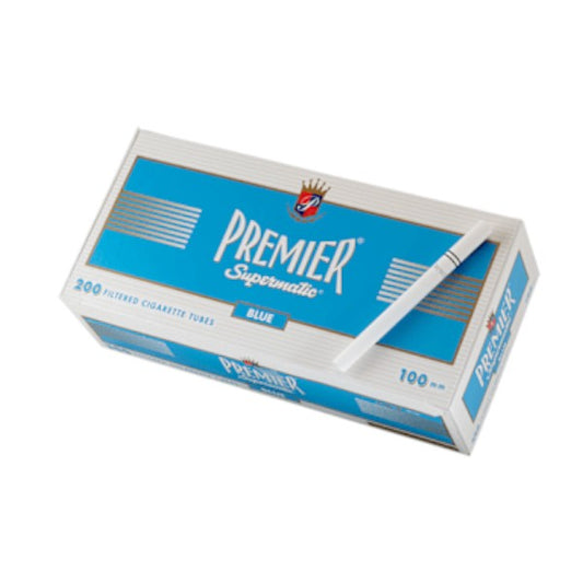 PREMIER Cigarette Tubes Blue 100mm 200/5ct