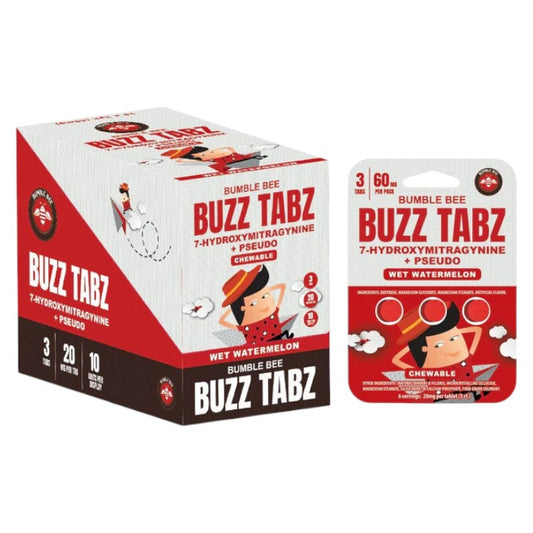 Bumble Bee Buzz Tabz 7-OH + Pseudo 20mg  x 3-Tab Blister (10 Pack)