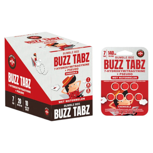 Bumble Bee Buzz Tabz 7-OH + Pseudo 20mg  x 7-Tab Blister (10 Pack)