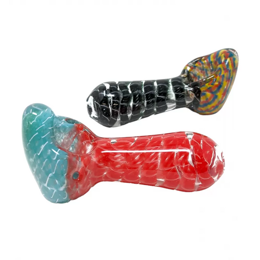 4" Solid Color Frit Art Rod  Work Hand Pipe (Pack of 2) (SDK508)