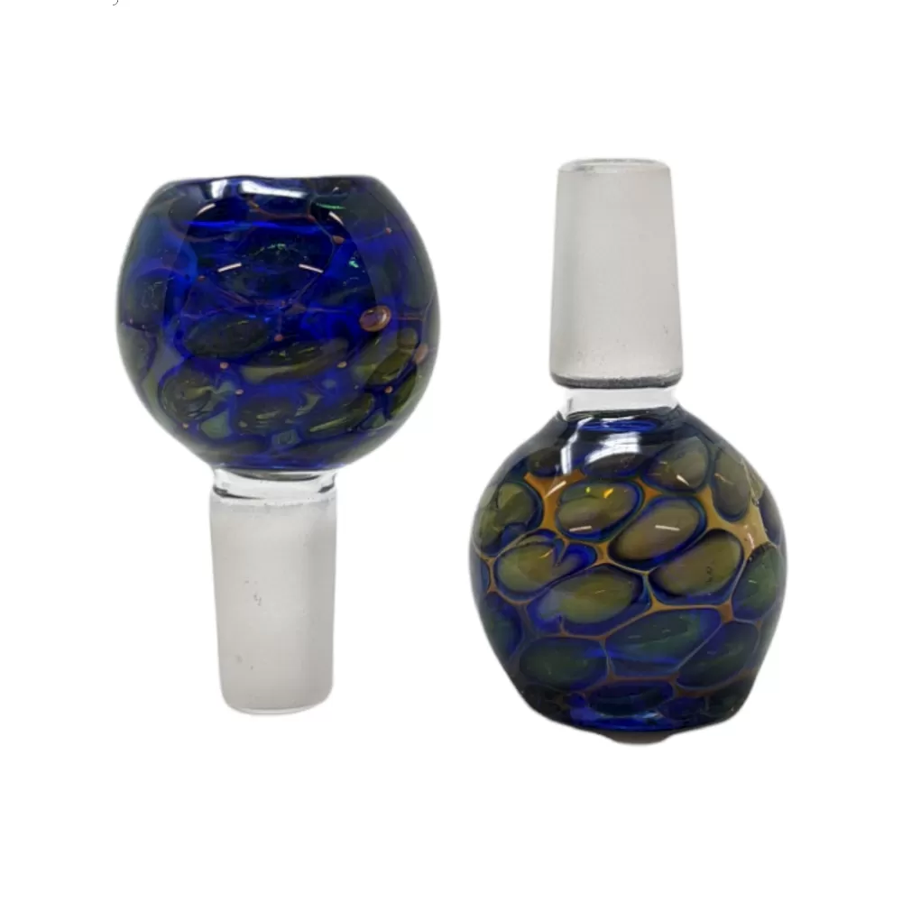 14mm Gold Fumed Art Double Bowl SG3082