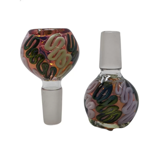 14mm Gold Fumed Art w/ Slyme Color Bowl SG3210